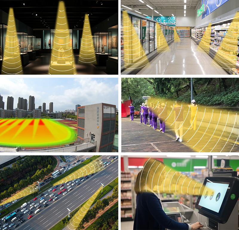 針對(duì)不同使用場景，清聽聲學(xué)有不同的定向音箱標(biāo)準(zhǔn)品【